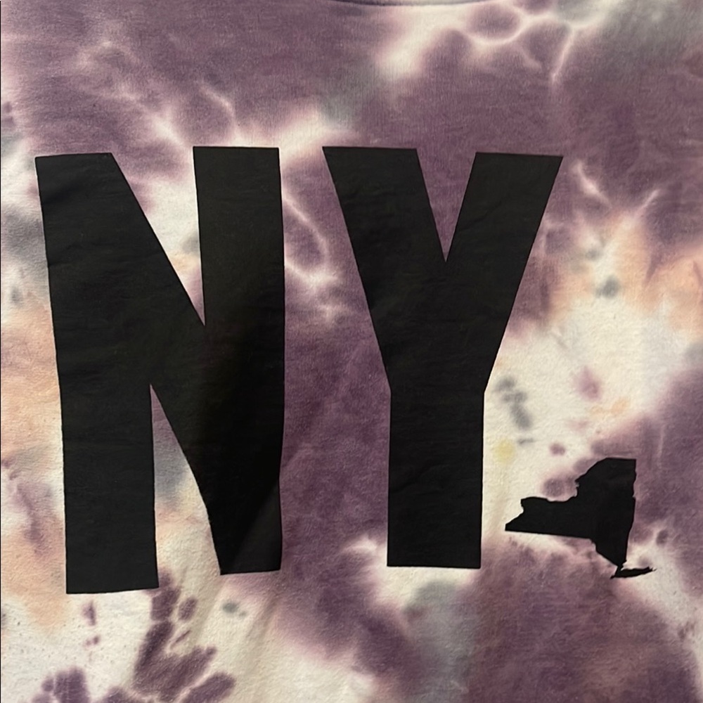 Purple Tie-Dye NY Sweatshirt - Picture 2 of 3